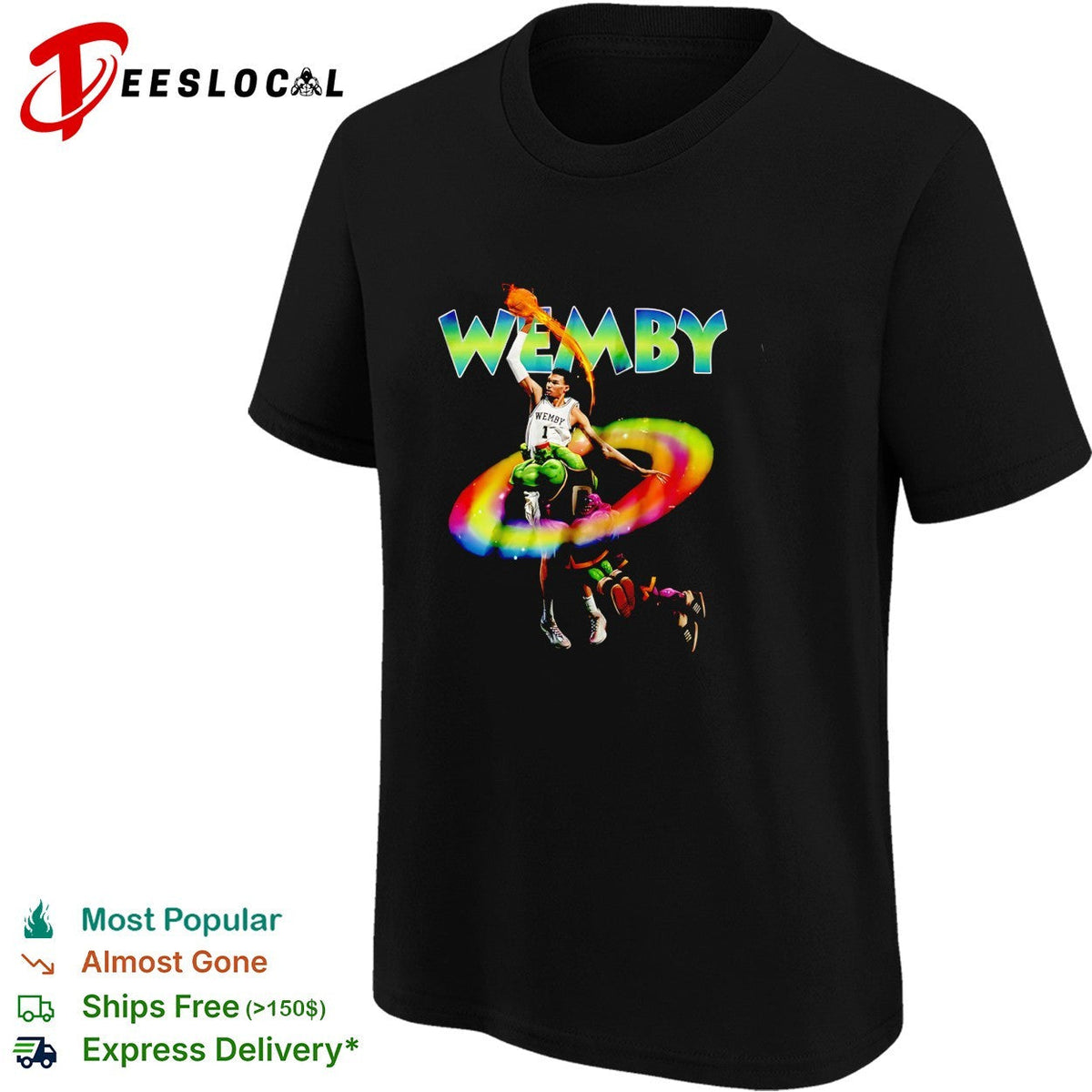 Victor Wembanyama Wemby space alien armor cosmic fantasy art shirt Unisex
