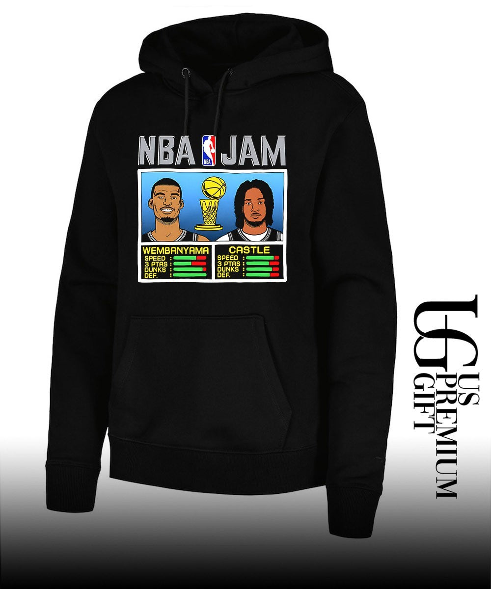 Victor Wembanyama and Stephon Castle San Antonio Spurs NBA Jam 2026 shirt Unisex