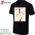 Victor Wembanyama leaping over globe gravity science diagram sepia art shirt Unisex