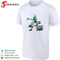 Victor Wembanyama vs Jalen Bruson alien NBA Flagrant review comic cartoon shirt Unisex