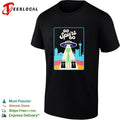 Victor Wemby Go Spurs Go alien UFO abduction San Antonio skyline retro poster shirt Unisex