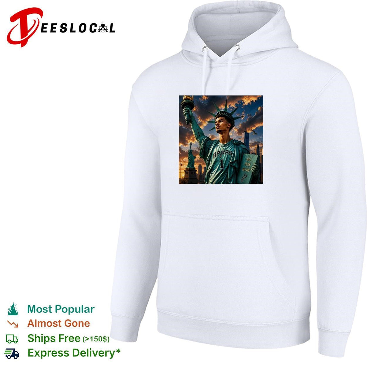 Victor Wemby x Statue of Liberty San Antonio Spurs New York City shirt Unisex