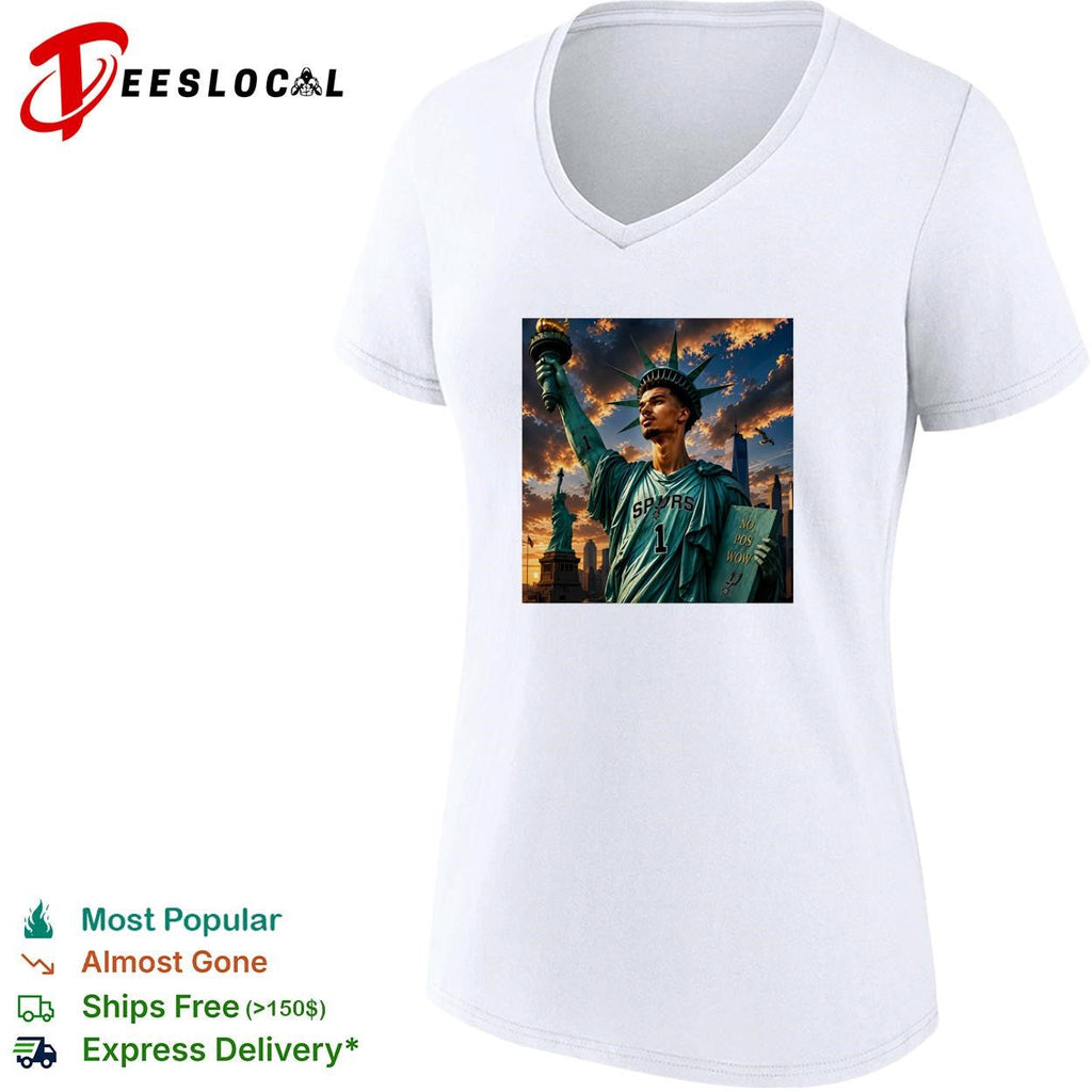 Victor Wemby x Statue of Liberty San Antonio Spurs New York City shirt Unisex
