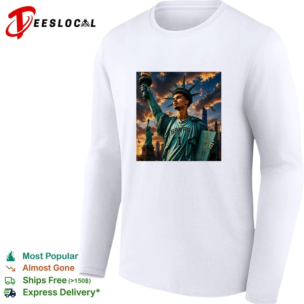 Victor Wemby x Statue of Liberty San Antonio Spurs New York City shirt Unisex