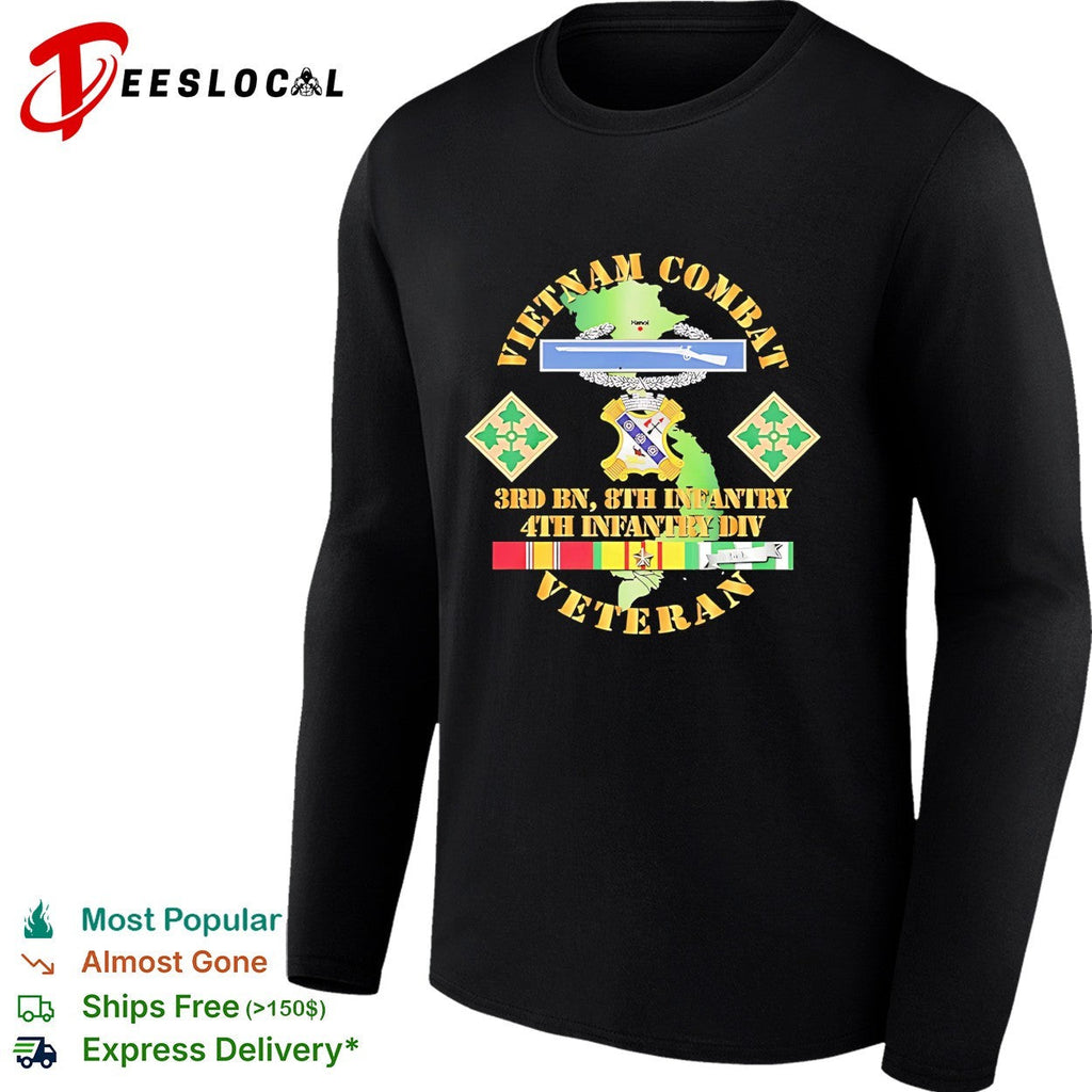 Vietnam combat veteran 3rd BN 8th Infantry 4th Infantry Division shirt Unisex