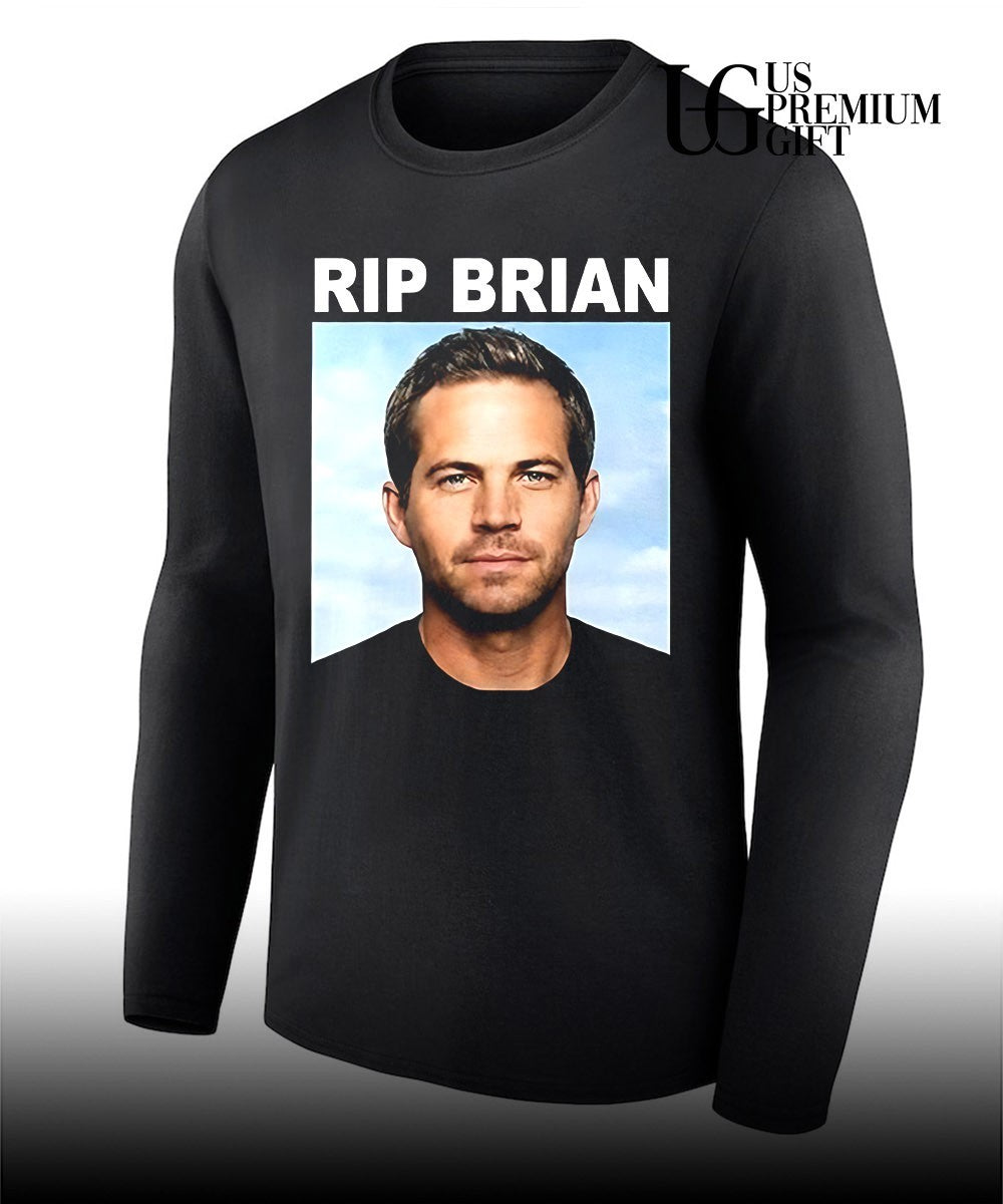 Vin Diesel wearing RIP Brian portrait shirt Unisex