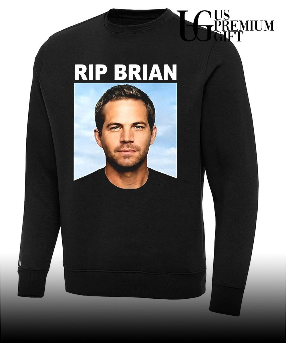 Vin Diesel wearing RIP Brian portrait shirt Unisex