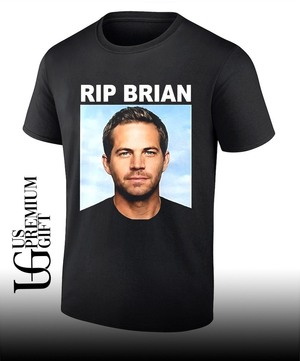 Vin Diesel wearing RIP Brian portrait shirt Unisex