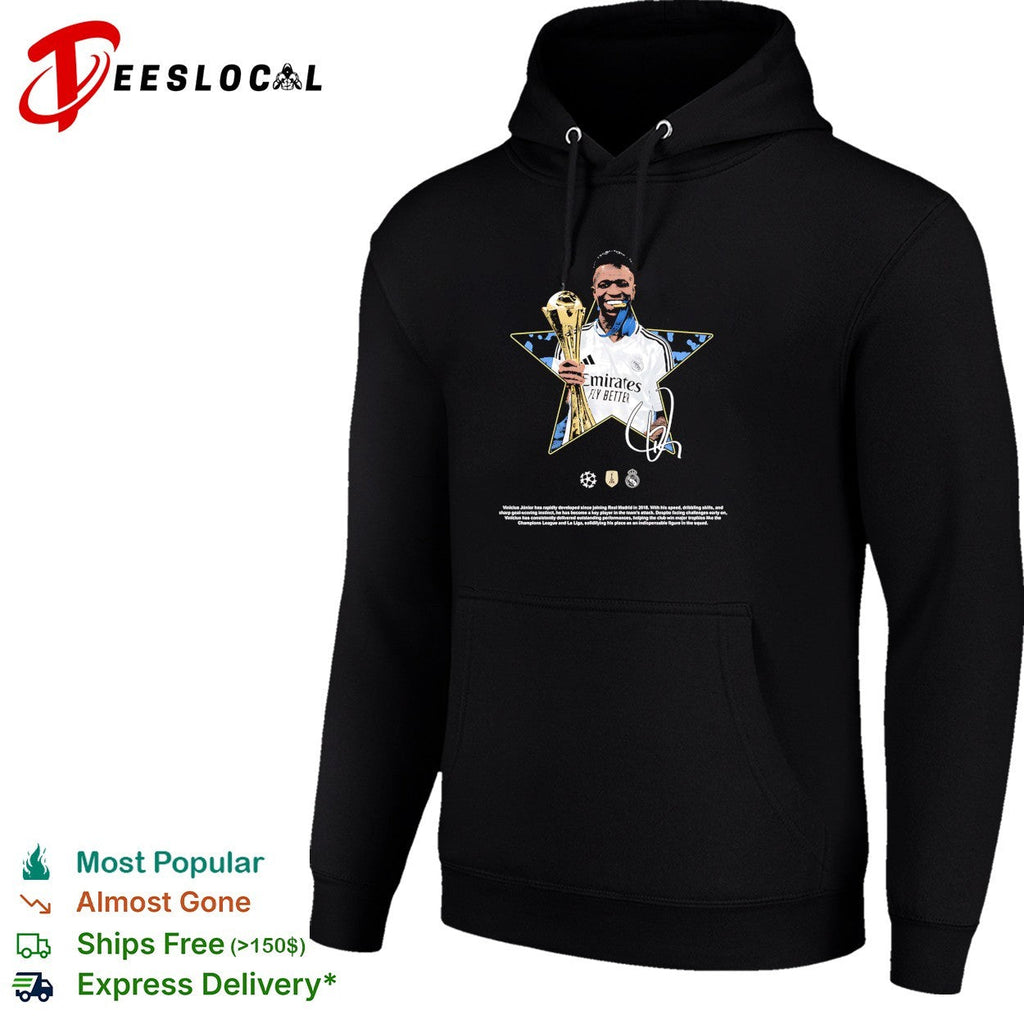 Vinicius Junior Real Madrid signature shirt Unisex