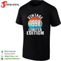 Vintage 1998 limited edition birthday shirt Unisex