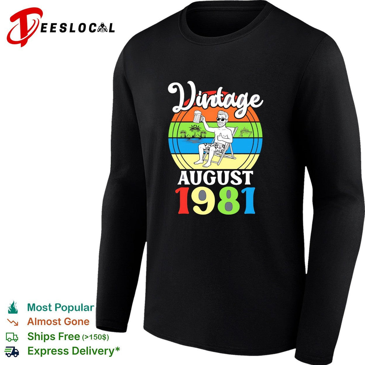 Vintage August 1981 shirt Unisex