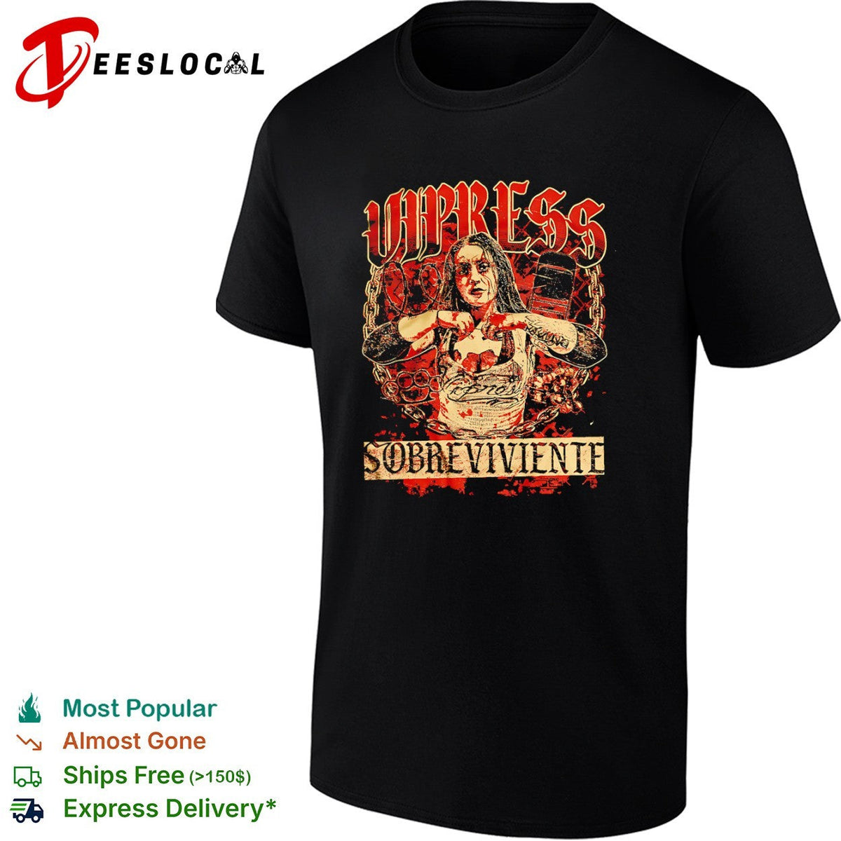 Vipress Sobreviviente Professional Wrestling Hardcore Style Shirt Unisex