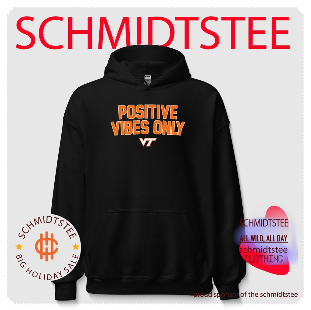 Virginia Tech Hokies Positive Vibes Only logo Shirt Unisex