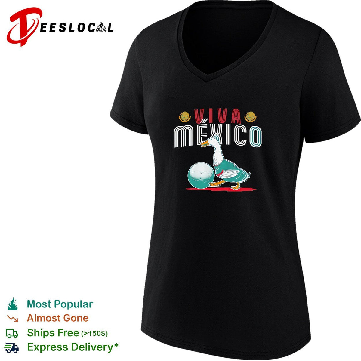 Viva Mexico Merlin The Mexico Duck mascot shirt Unisex