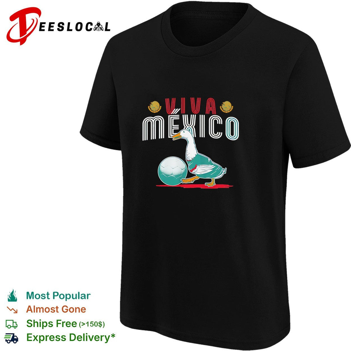 Viva Mexico Merlin The Mexico Duck mascot shirt Unisex