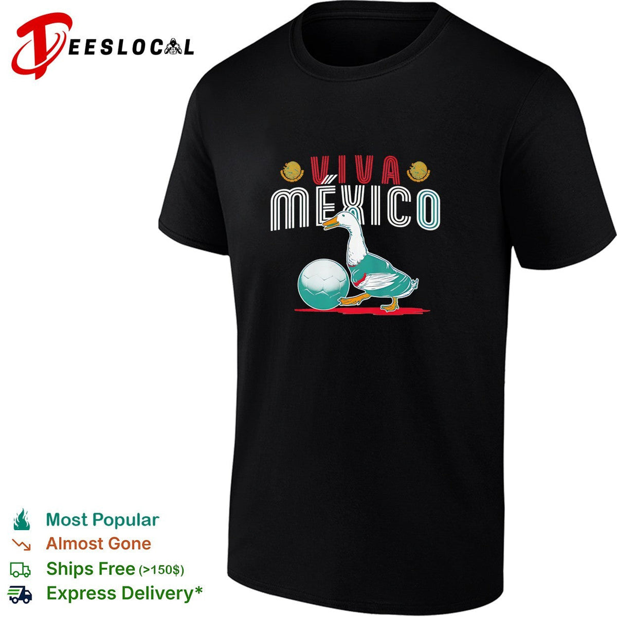 Viva Mexico Merlin The Mexico Duck mascot shirt Unisex