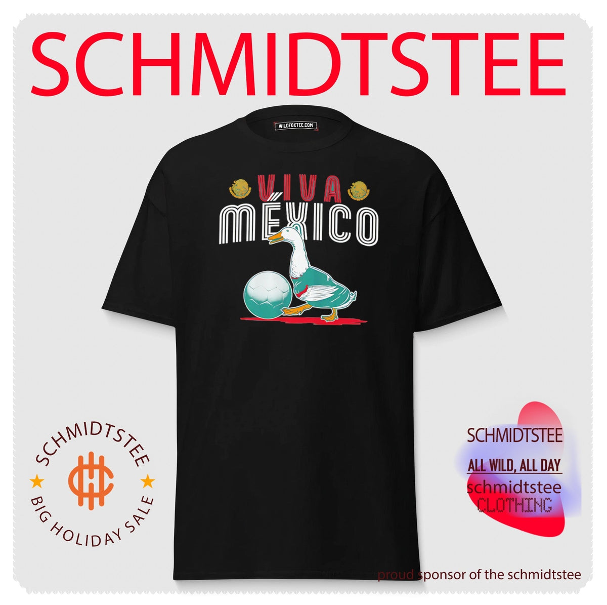 Viva Mexico Merlin the Mascot World Cup 2026 Soccer Duck shirt Unisex