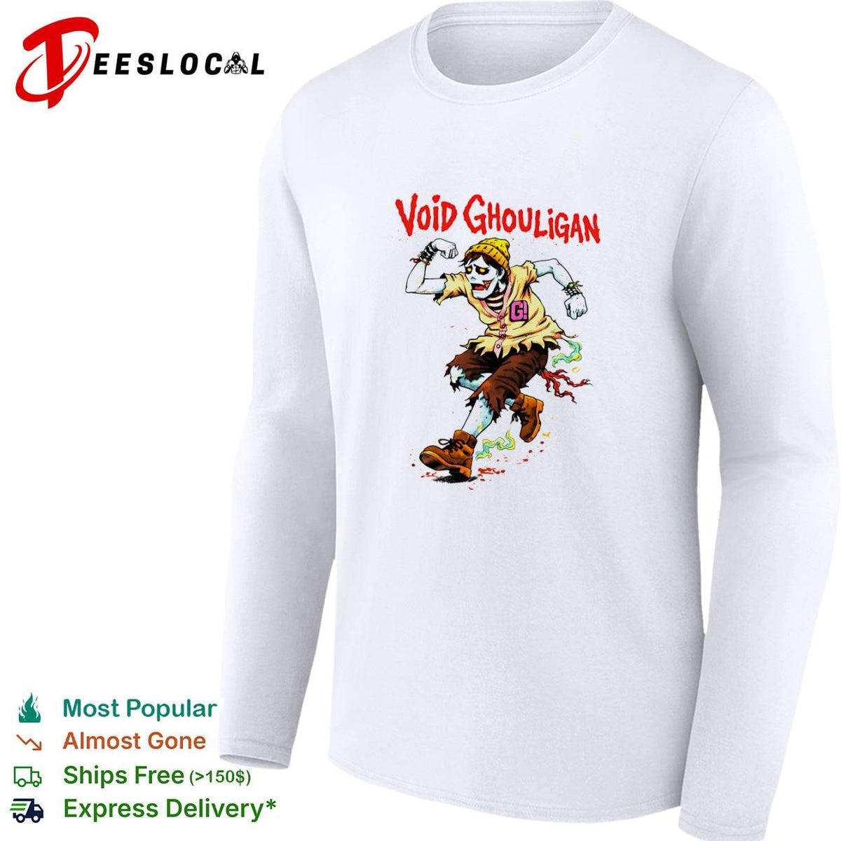 Void Ghouligan cartoon zombie runner punk character shirt Unisex