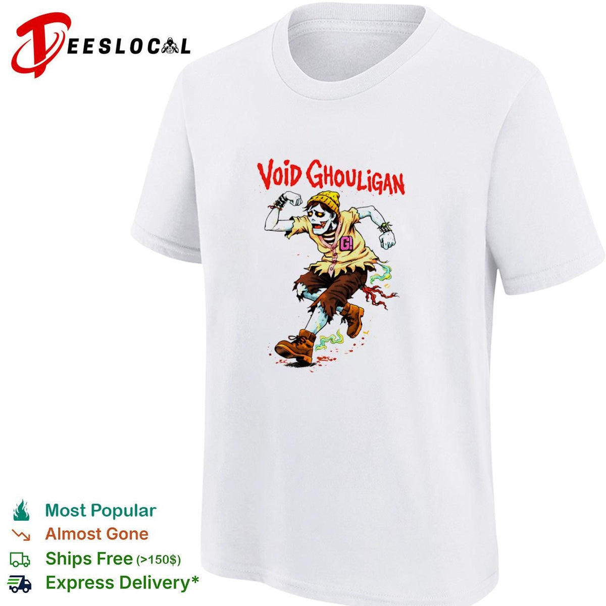 Void Ghouligan cartoon zombie runner punk character shirt Unisex