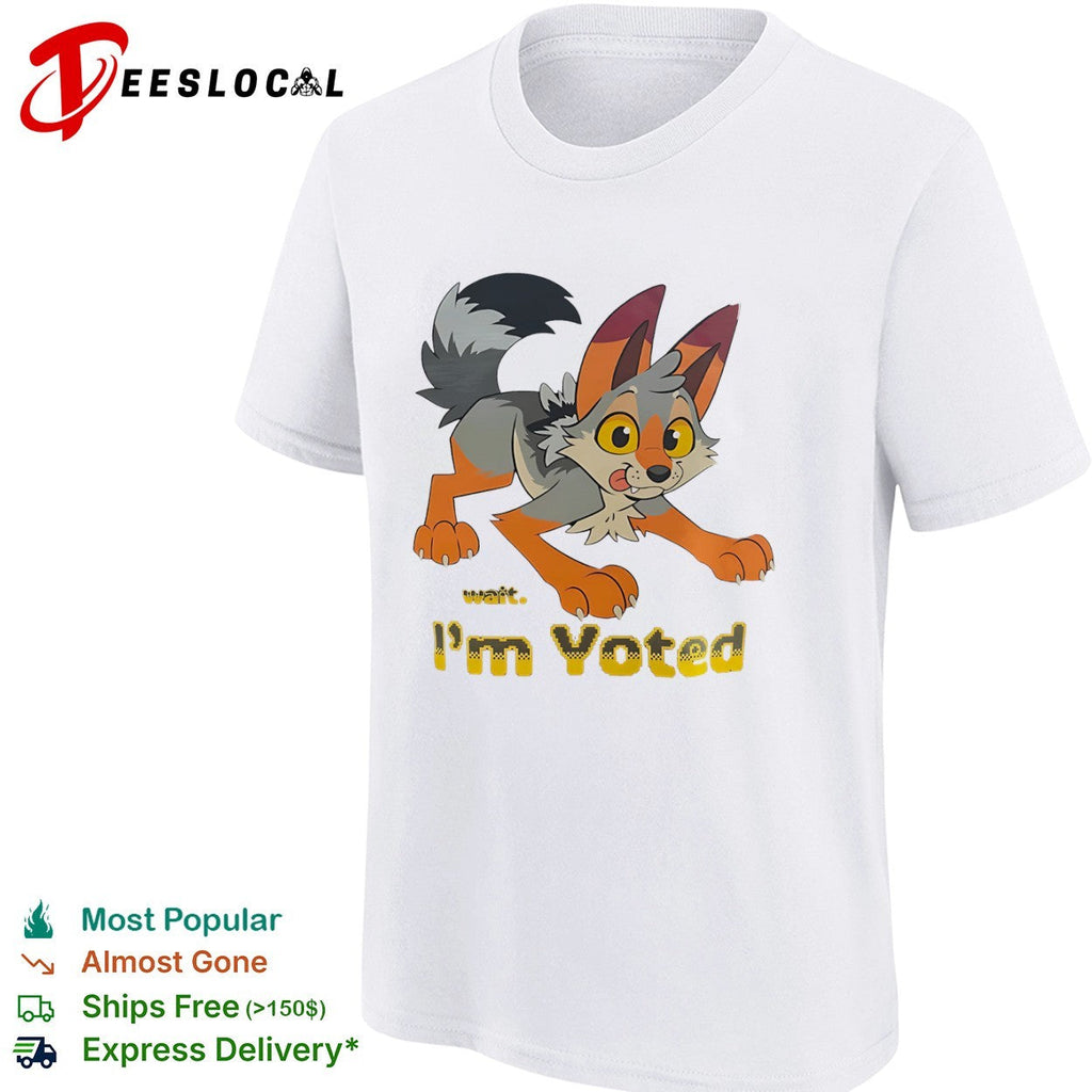 Wait I’m Voted Fox Character Furry shirt Unisex