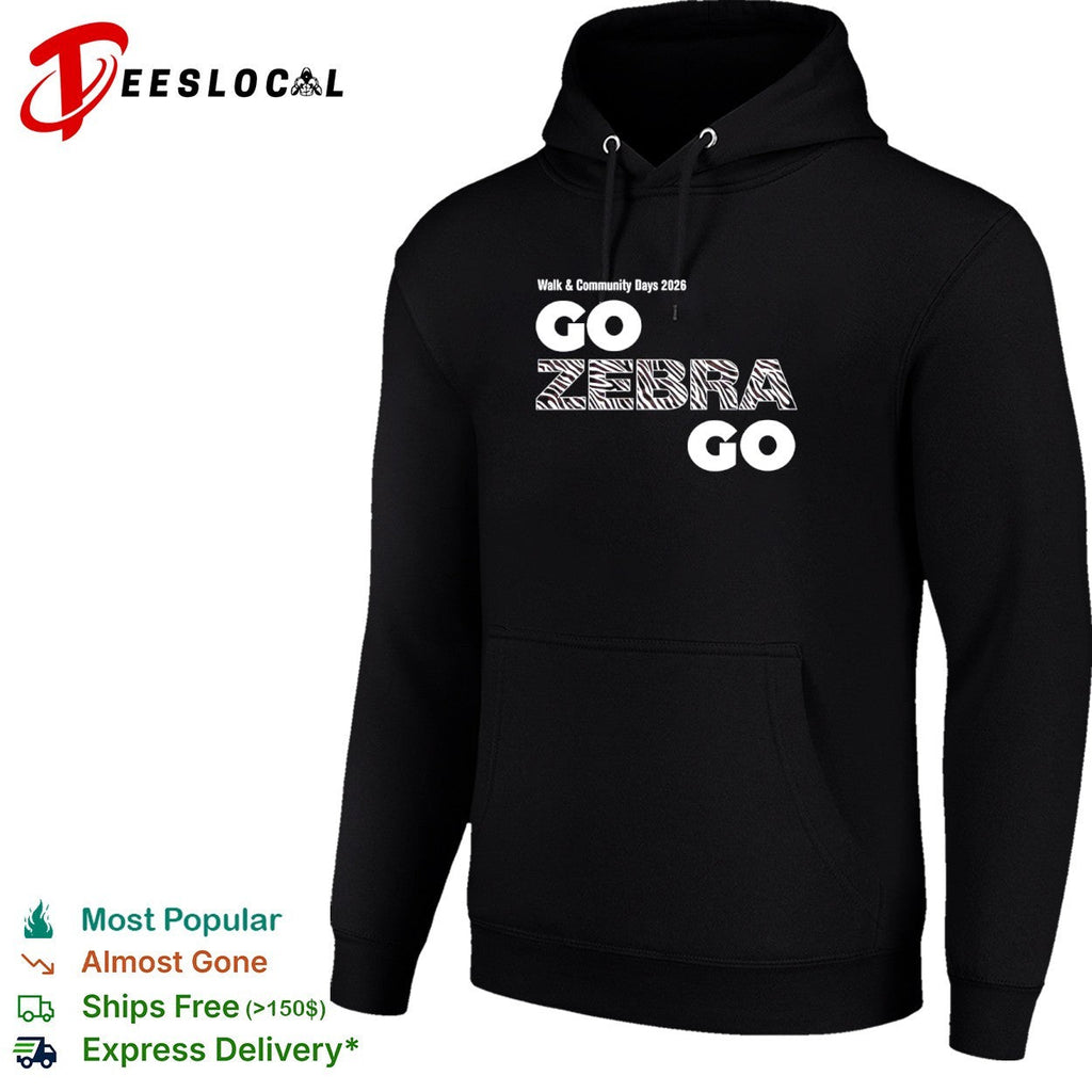Walk community days 2026 go zebra go animal print shirt Unisex