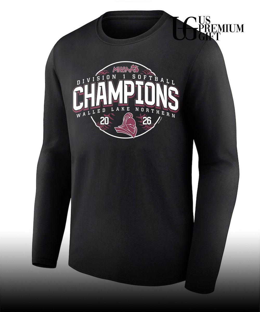 Walled Lake Northern MHSAA Softball D1 Champions 2026 shirt Unisex