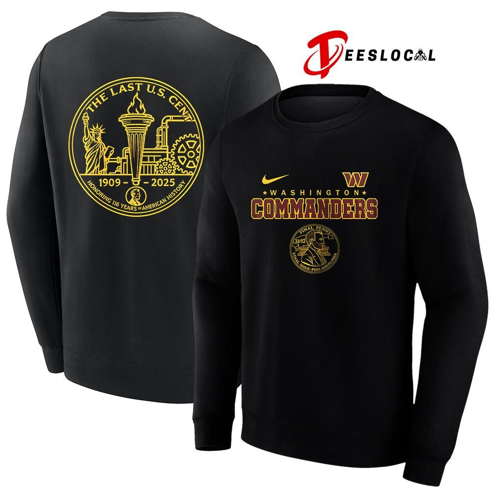 Washington Commanders the last US cent honoring 116 years of America history shirt Unisex