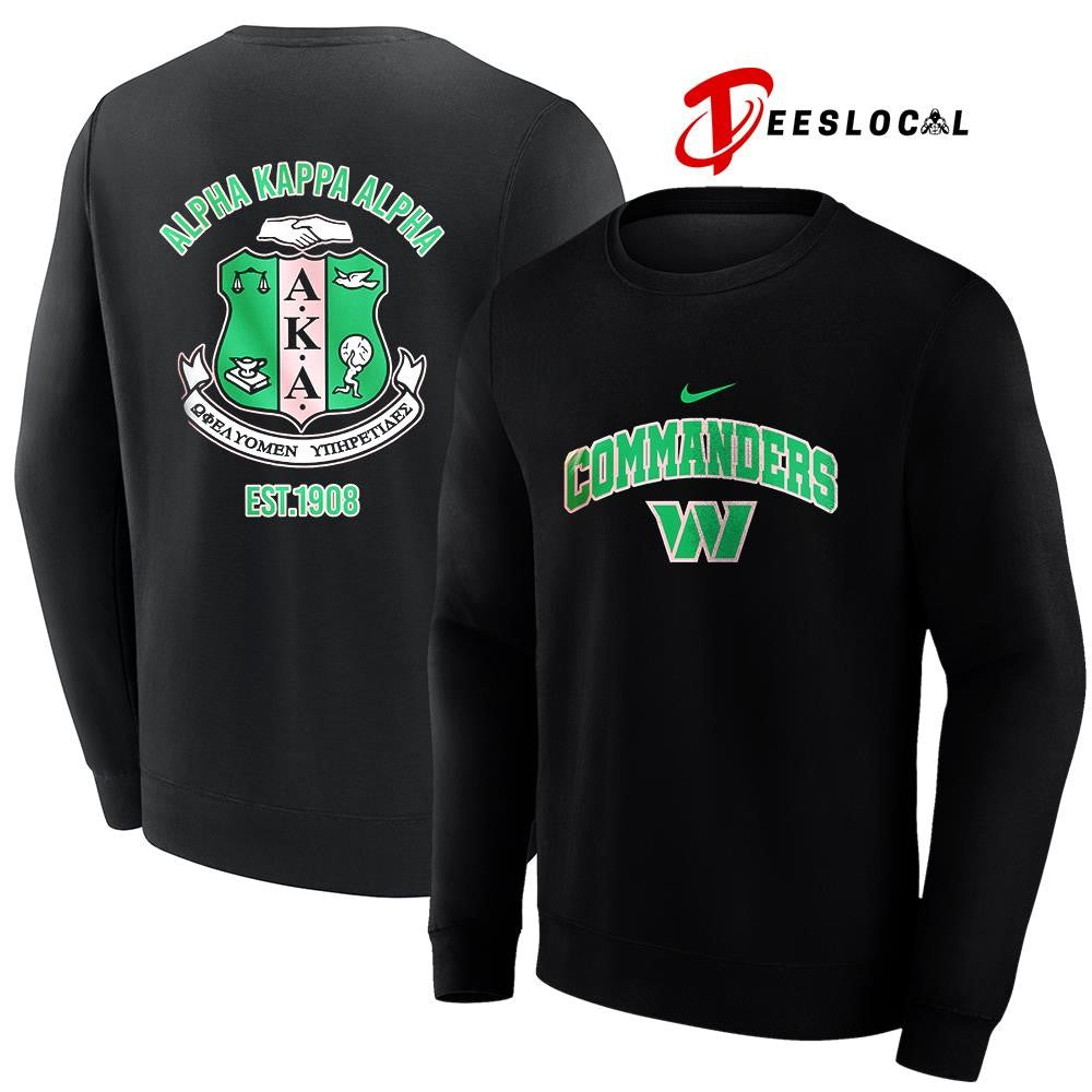 Washington Commanders x Alpha Kappa Alpha logo shirt Unisex