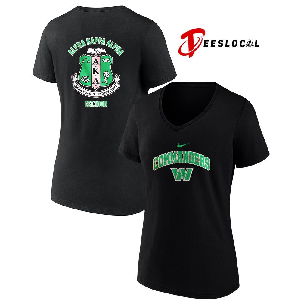 Washington Commanders x Alpha Kappa Alpha logo shirt Unisex