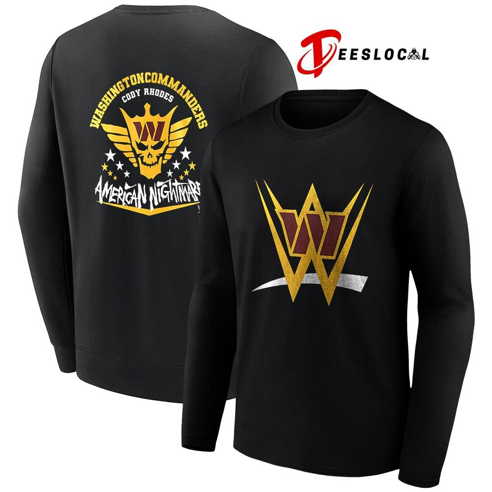Washington Commanders x Cody Rhones American nightmare logo shirt Unisex