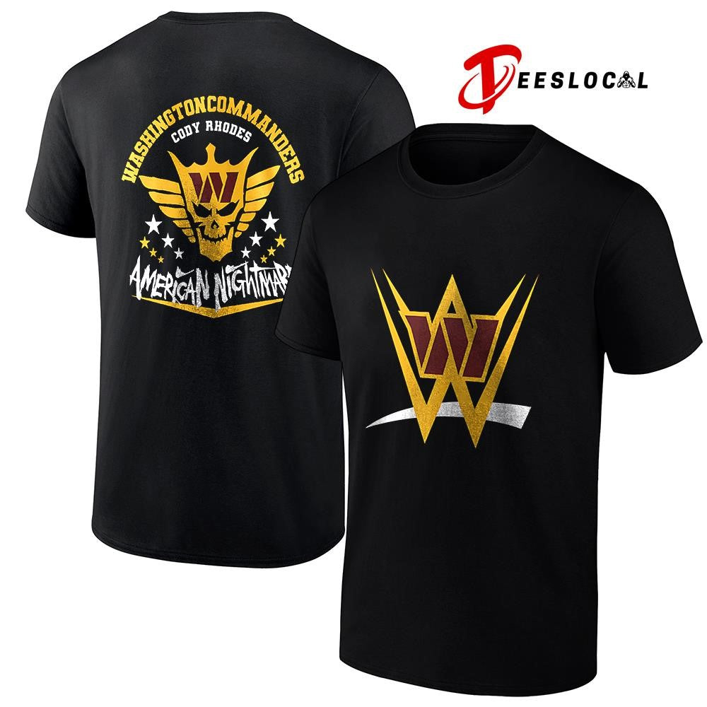 Washington Commanders x Cody Rhones American nightmare logo shirt Unisex