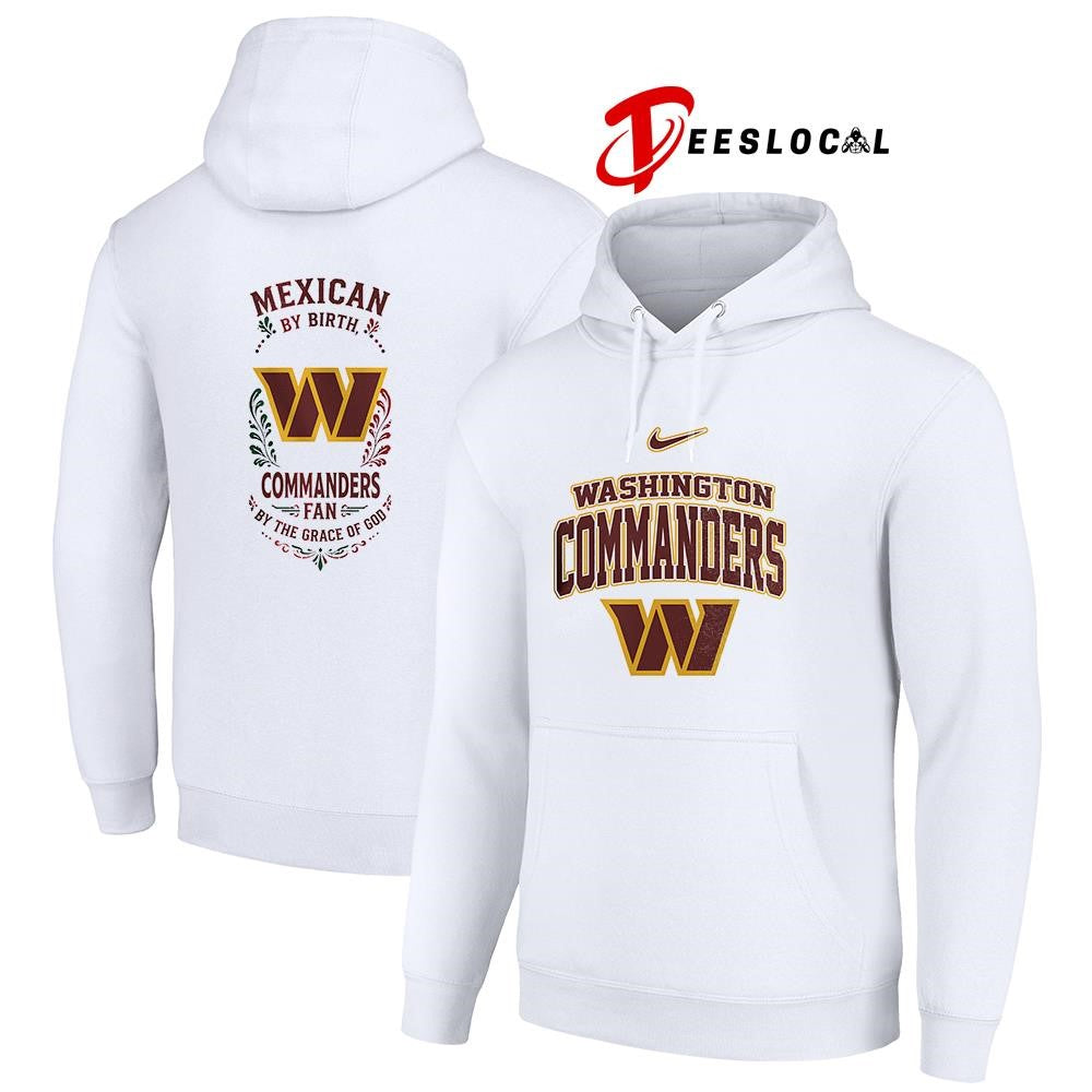 Washington Commanders x Mexican by birth by the grace of God logo shirt Unisex