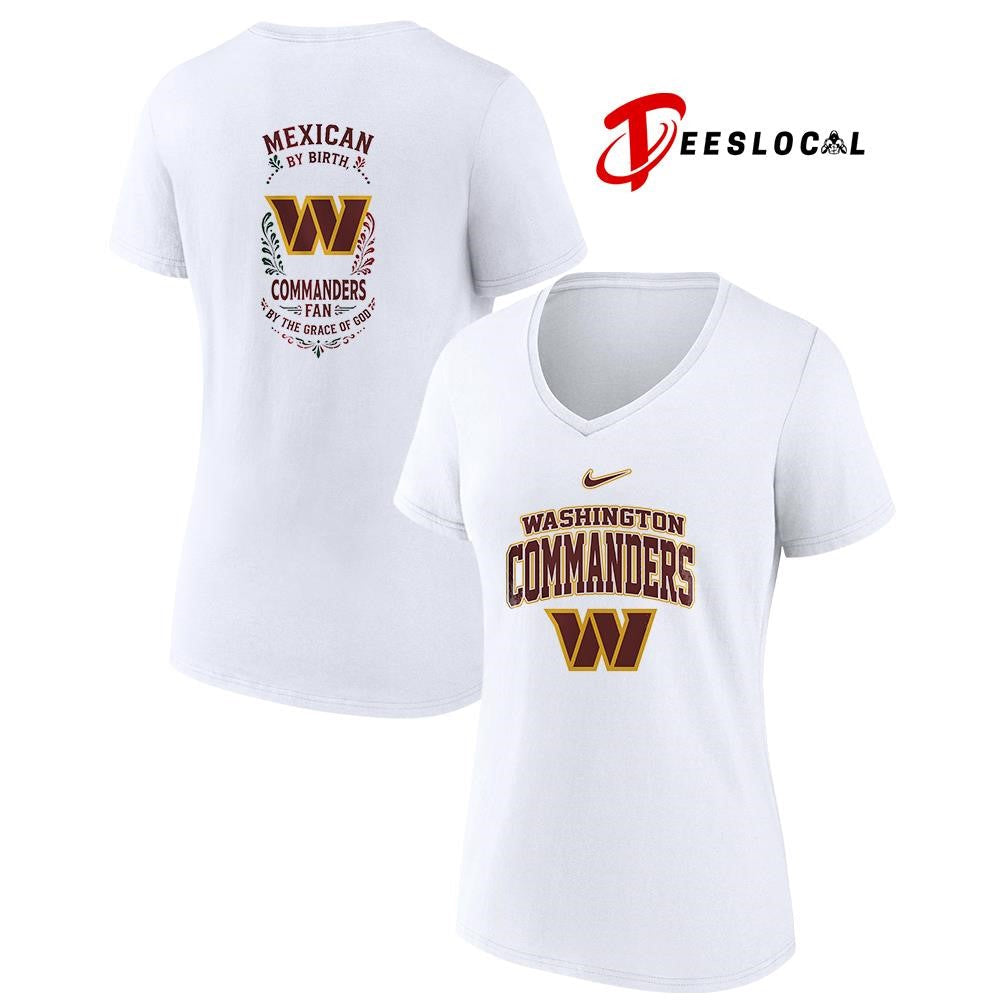 Washington Commanders x Mexican by birth by the grace of God logo shirt Unisex