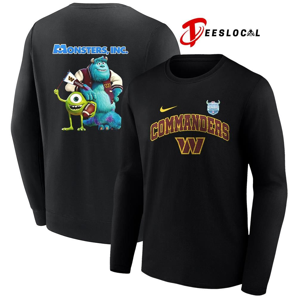 Washington Commanders x Monsters inc cartoon shirt Unisex