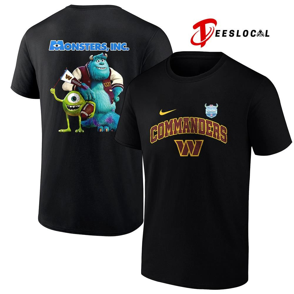 Washington Commanders x Monsters inc cartoon shirt Unisex