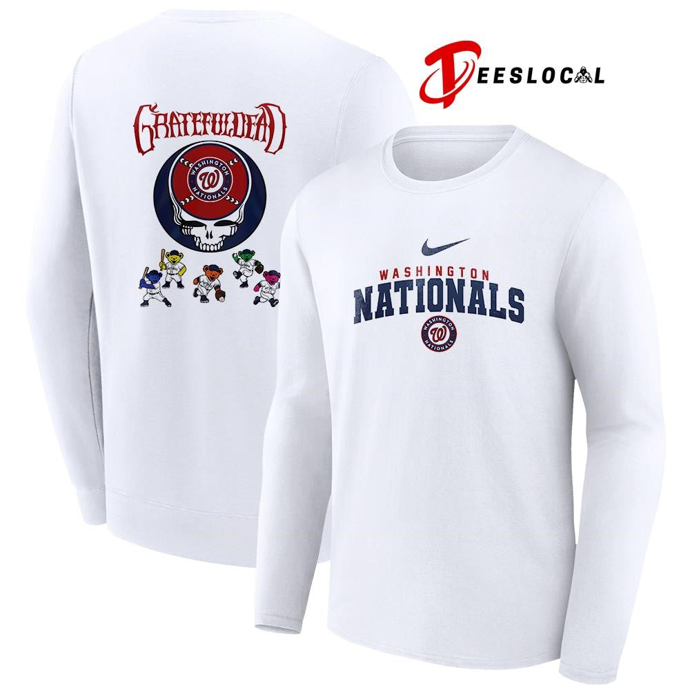 Washington Nationals x Grateful Dead bear mascot shirt Unisex