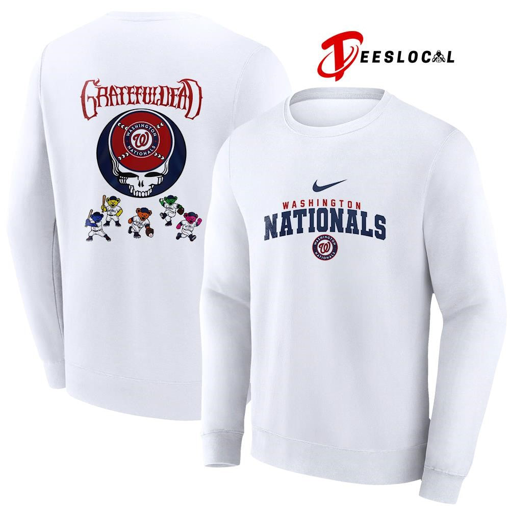 Washington Nationals x Grateful Dead bear mascot shirt Unisex