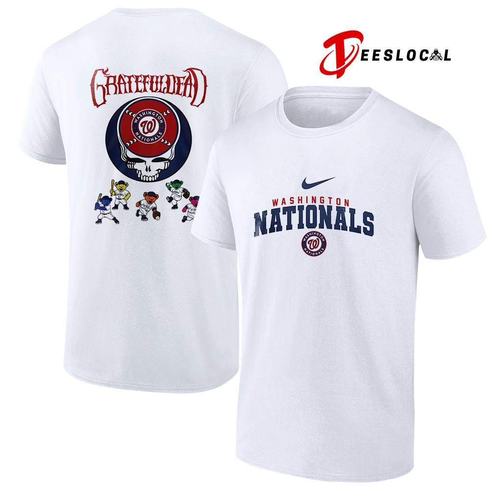 Washington Nationals x Grateful Dead bear mascot shirt Unisex