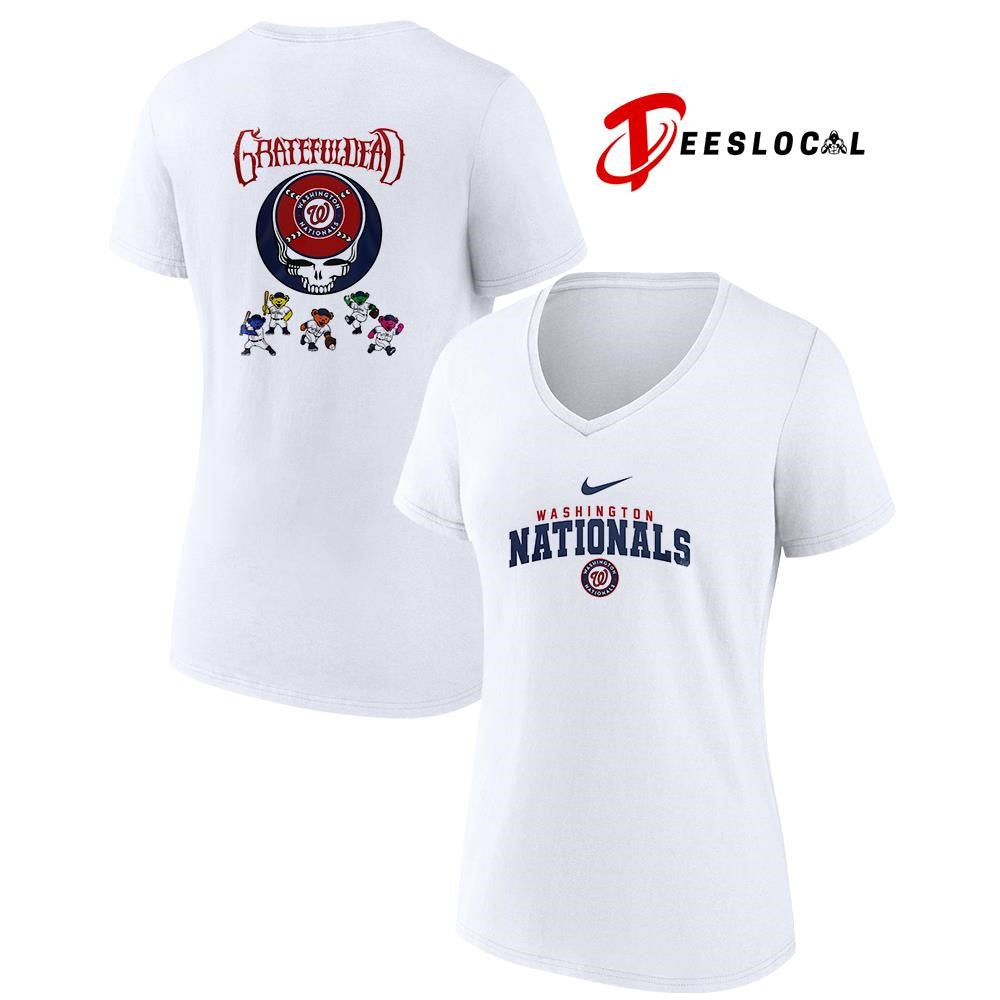Washington Nationals x Grateful Dead bear mascot shirt Unisex