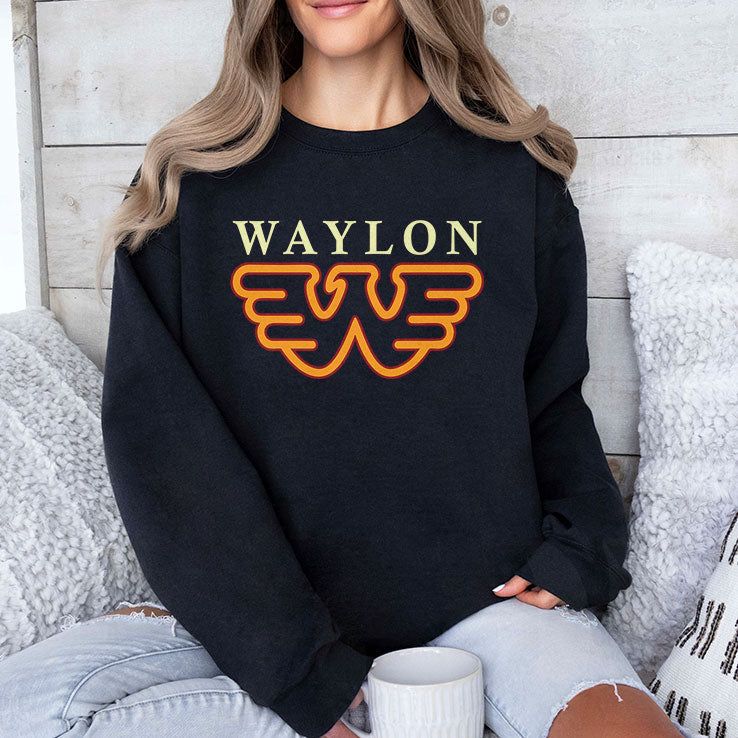 Waylon Jennings Silver Flying T Shirt Unisex