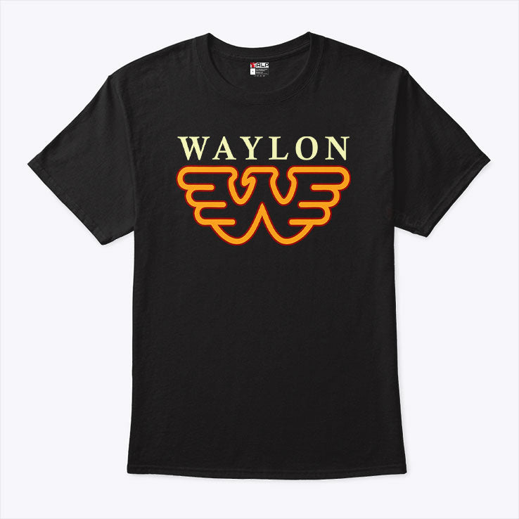 Waylon Jennings Silver Flying T Shirt Unisex