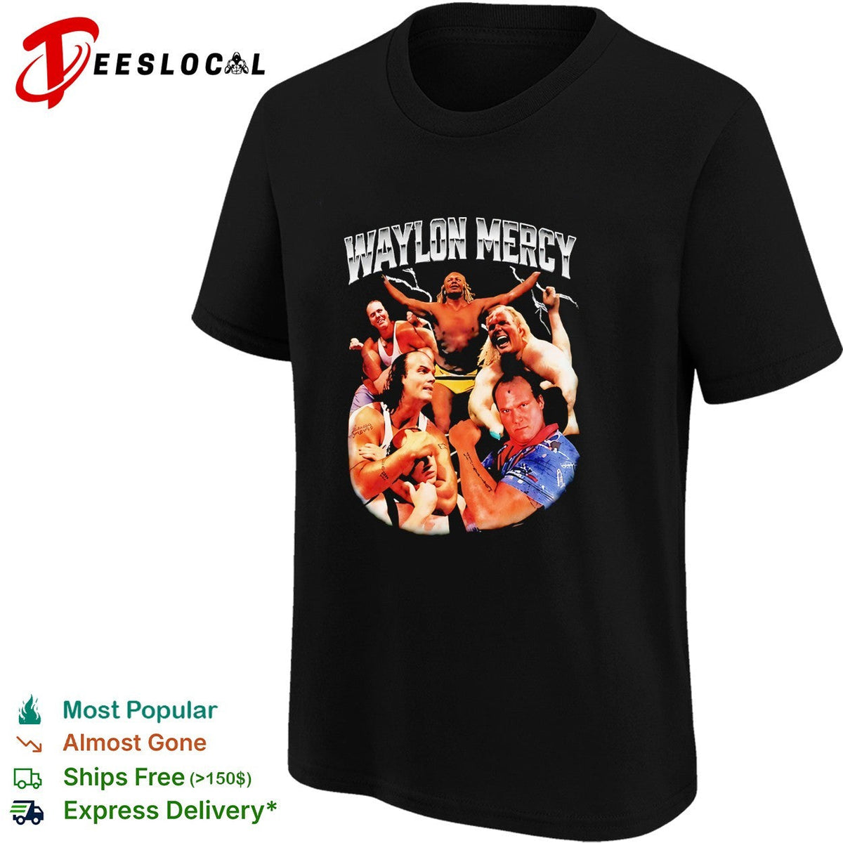 Waylon Mercy wrestler collage shirt Unisex