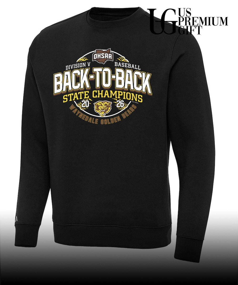 Waynedale Golden Bears OHSAA Baseball D5 Back-To-Back State Champions 2026 shirt Unisex