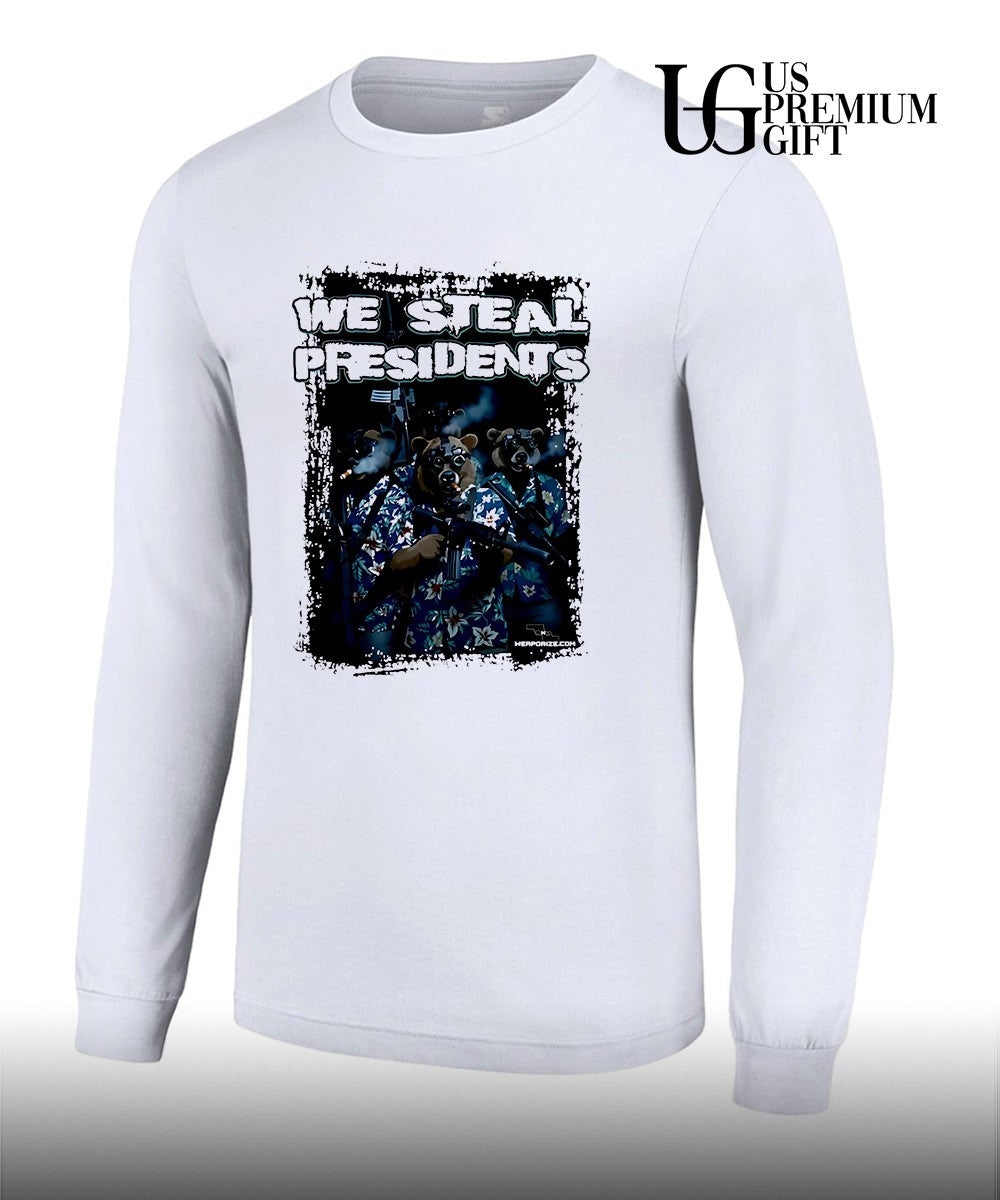 We Steal Presidents tactical bears smoking cigars in hawaiian shirt Unisex