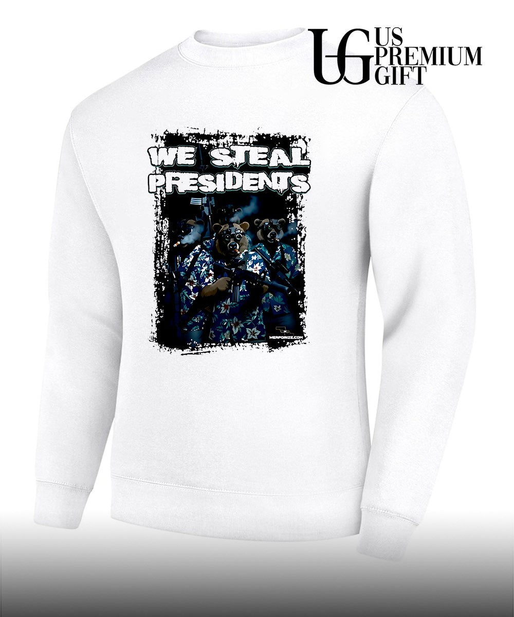 We Steal Presidents tactical bears smoking cigars in hawaiian shirt Unisex