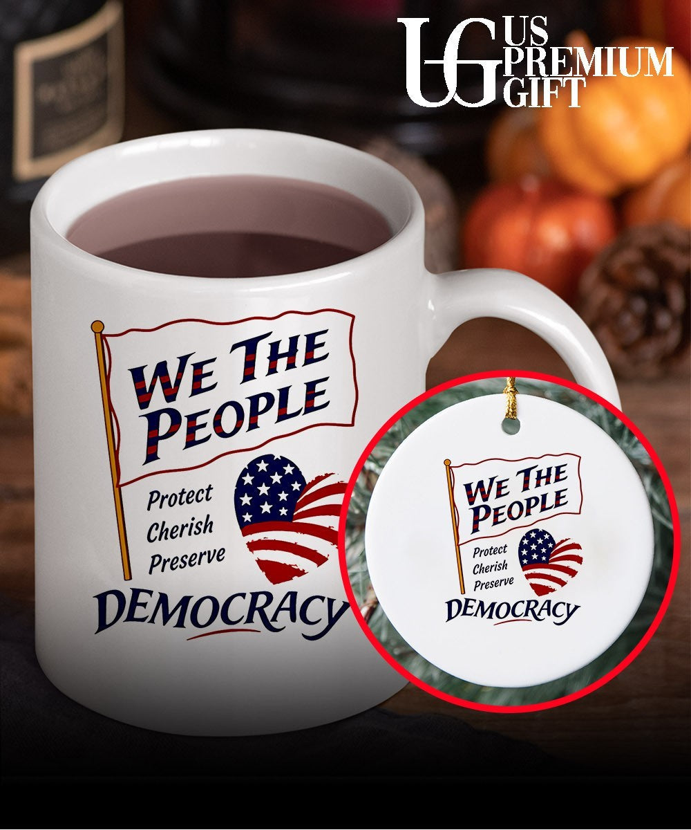 We the People Protect Cherish Preserve Democracy American heart shirt Unisex