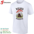 Weird and Peaceful weird cat mushroom and flowers shirt Unisex