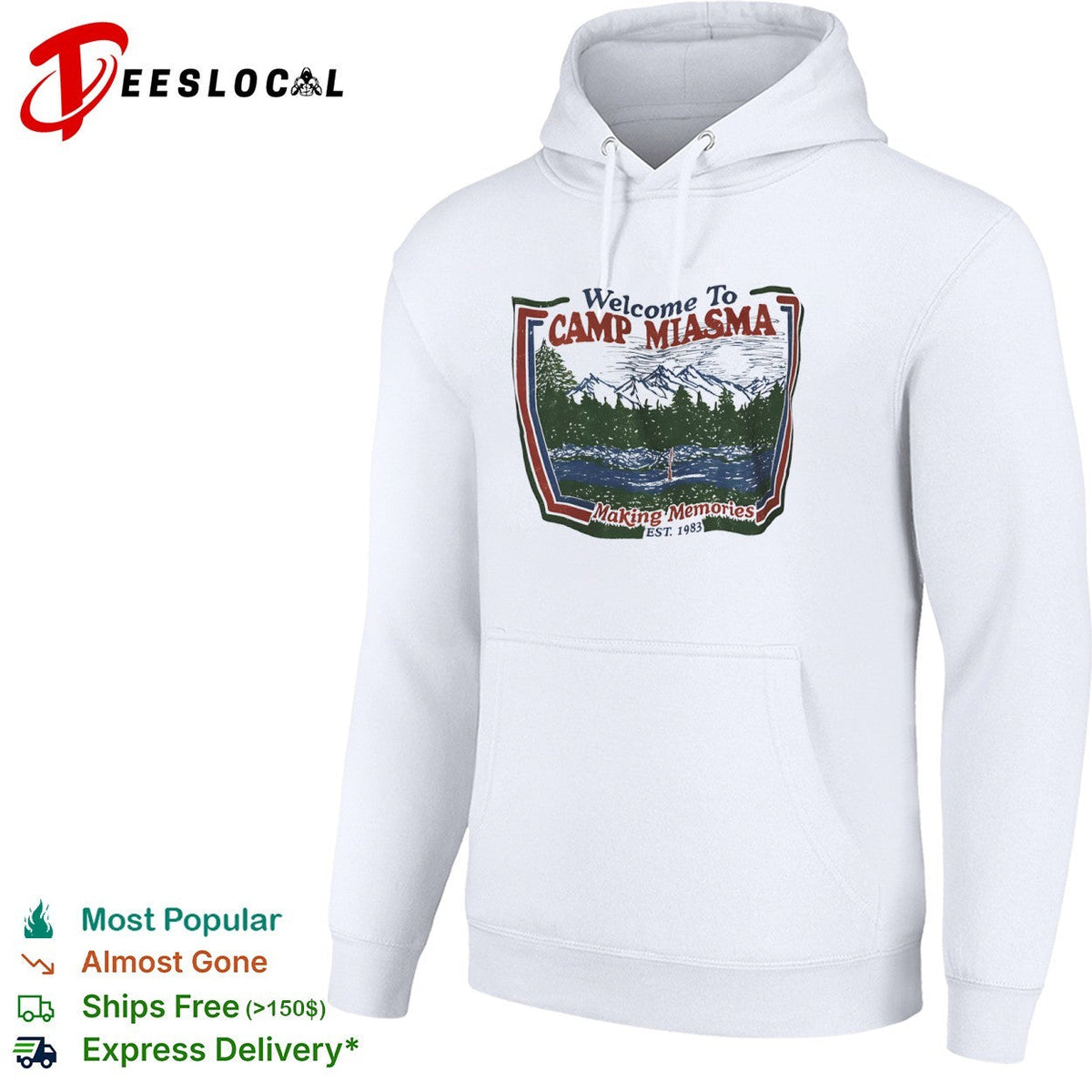 Welcome To Camp Miasma Making Memories Est 1983 Mountain Nature Landscape shirt Unisex