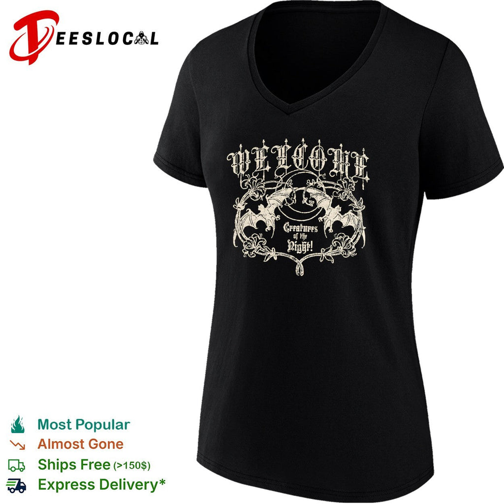 Welcome creatures of the night bats shirt Unisex