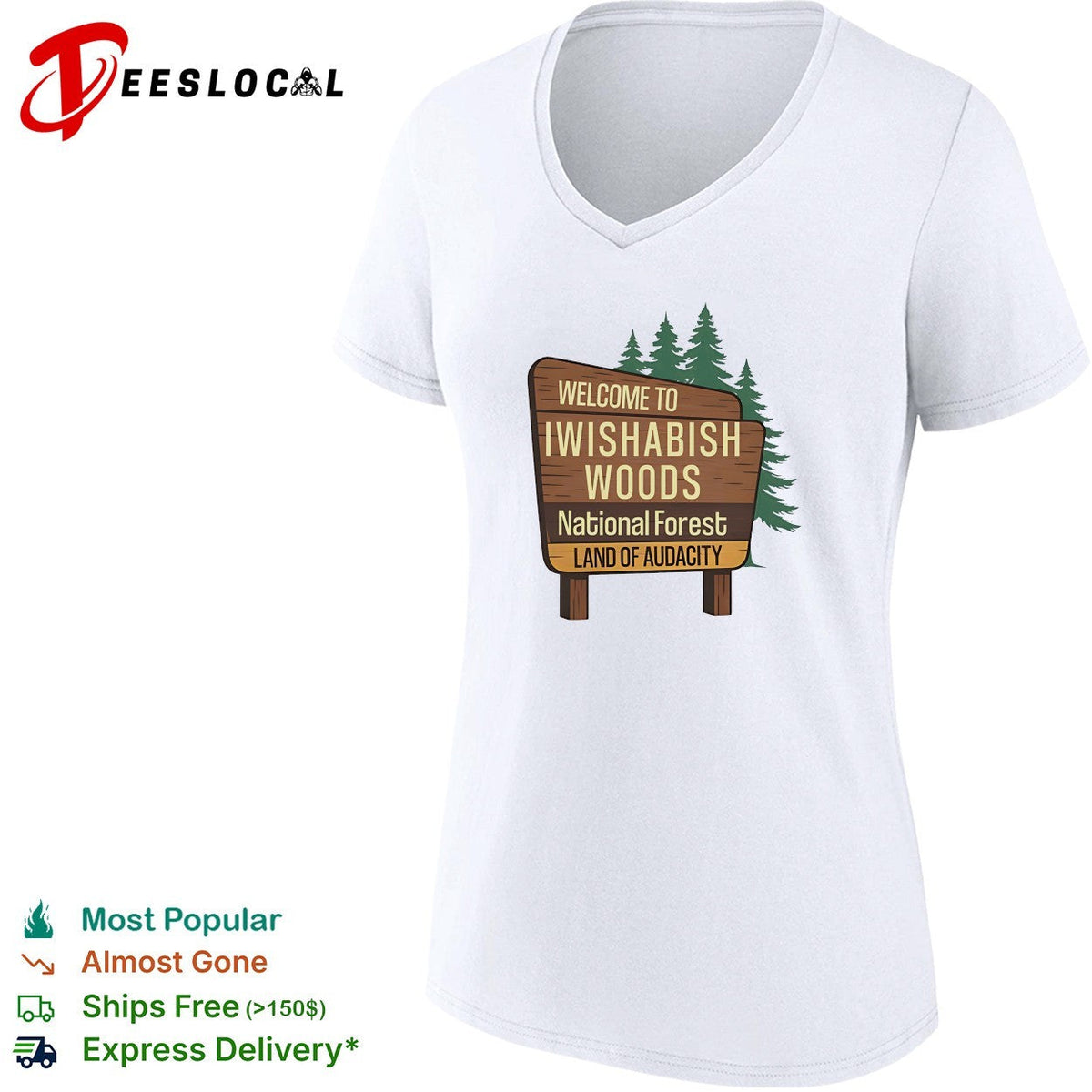 Welcome to Iwishabish Woods National Forest Land of Audacity parody basketball shirt Unisex